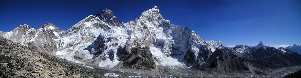 Panorama des Mount Everest, Himalaya, Nepal