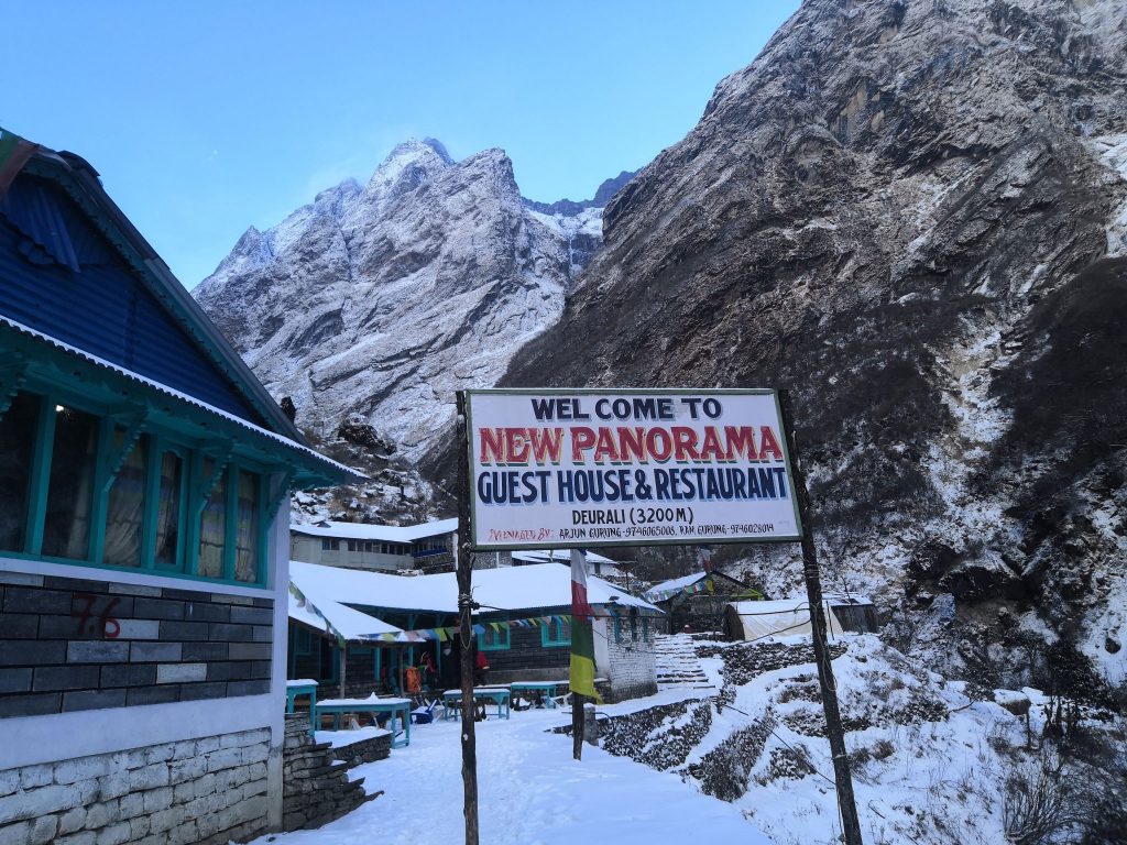 Teehaus auf dem Weg zum ABC in Nepal