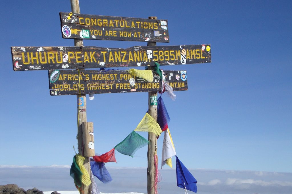 Kilimandscharo Besteigung Gipfel